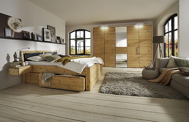 Kiefernmöbel Schlafzimmer massiv Holz
